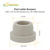 Ganivsor (4/Pack) Pool Ladder Bumpers (White) for Inground Pool -