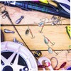 Gatuida 1 Set Fishing Hooks Portable Angling Kit with Fish