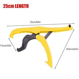 Fishing Grabber 1 x Fishing Pliers Floating Fish Lip Grabber Tool for Fishing Orange Length 25cm