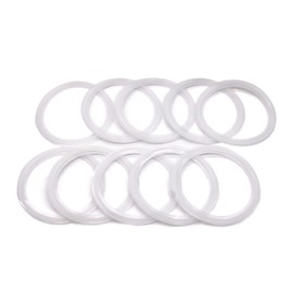 10 Pcs QiiMii White Silicon Tri clamp Gasket for Tri Clover Fittings 3"（3 INCH)