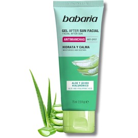 Babaria After Sun Gesichtscreme mit Aloe Vera und Hyaluronsäure, Gesichtscreme für Damen und Herren, feuchtigkeitsspendende Gesichtscreme für alle Haut