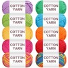 10×50g Beginners Yarn Kit for Crocheting and Knitting,Cotton Nylon Blend
