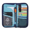 Zoppen RFID Travel Wallet & Documents Organizer Zipper Case -