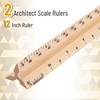 Mr. Pen- Architectural Scale Ruler, 12 Inch, 2 Pack, Wooden