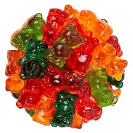 NY Spice Shop Chubby Bears 3D Gummy Candy - 2 Pound Jelly Filled Gummies Variety Pack - Juicy Fruit Chewy Snacks - Old Fashioned Candy for All