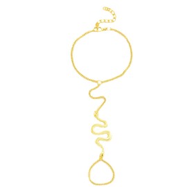 Stocking Stuffers Holiday Outfits for Women 2024 Hand Chain Bracelet Ring Bracelet Hand Chain Rhinestone Bracelet Gold Bracelets for Women Silver Ring Chain Bracelet Dainty Bracelet Jewelry Gifts