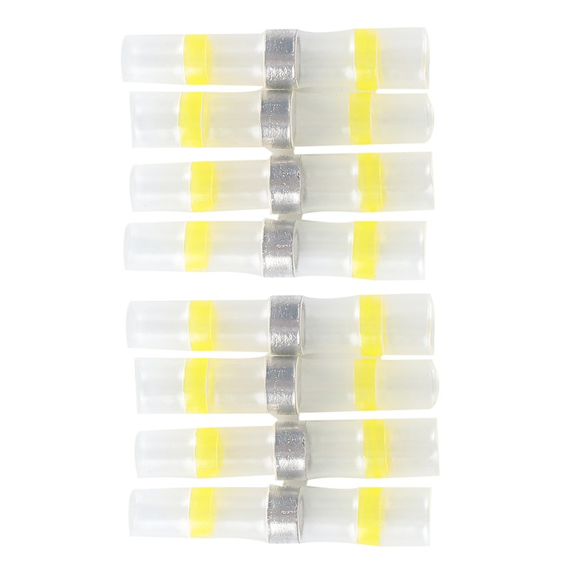 150Pcs Solder Seal Wire Connectors Heat Shrink Butt Connectors Waterproof