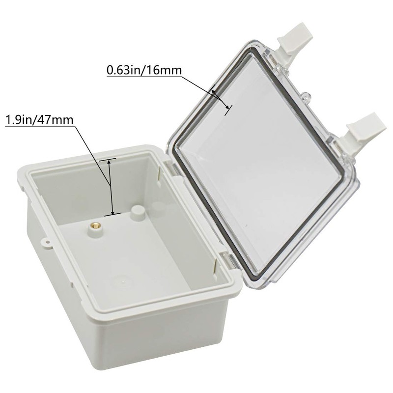 Zulkit Junction Box ABS Plastic Dustproof Waterproof IP65 Electrical Boxes