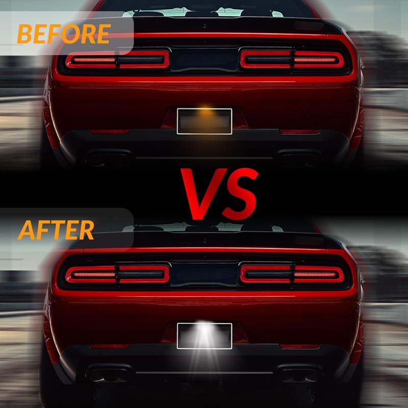 DERMOKA LED License Plate Light For 2015-2022 Dodge Charger Challenger