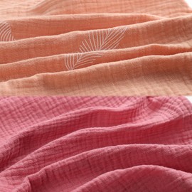 Onacosht Muslin Nursing Pillow Cover Ultra Soft Breastfeeding Pillow Covers for Baby Boy and Girl, 2 Pack Feather and Pastel Violet