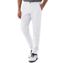 33,000ft Men's Golf Pants with 5 Pockets Classic-Fit Stretch Quick Dry Lightweight UPF 50+ Hiking Pants White
