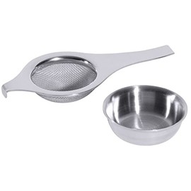 Contacto Stainless Steel Tea Strainer with Bowl
