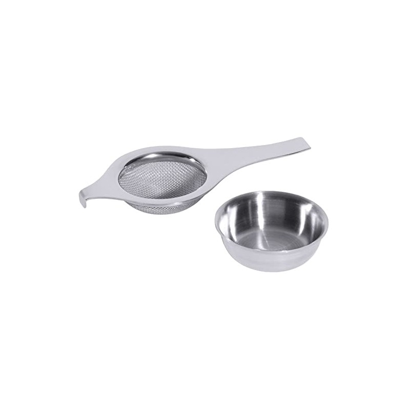Contacto Stainless Steel Tea Strainer with Bowl