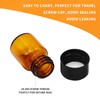 PENCK 10pcs 2ml Little Brown Glass Bottle Vials with Black