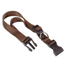 Ferplast Club 75260912 Adjustable Nylon Dog Collar with Sliding Buckle, Dimensions A: 36 x 56 cm, B:20 mm, Brown