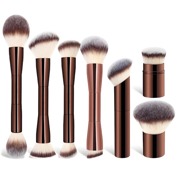 BTOOTB Brochas para Maquillaje, 7 PCS Set de Brochas para