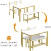 sogesfurniture 4 Piece Dining Table Set, Dining Room Set, Kitchen