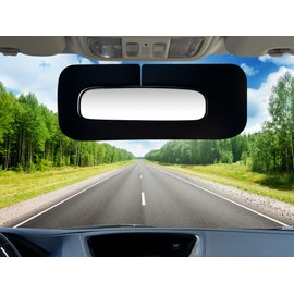 TuckVisor MirrorVisor Rearview Rear View Mirror Sun Visor for Car Mirrors Sunshade Extender Anti-Glare Car Sun Visor Protects from Sun Glare UV Rays Universal for Cars SUVs Vehicles Trucks