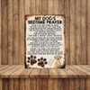 MY DOG'S BEDTIME PRAYER RETRO STYLE METAL TIN SIGN/PLAQUE (GOLDEN