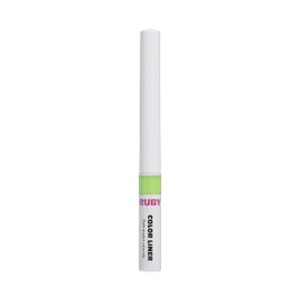 Ruby Kisses Color Liquid Eyeliner Water Resistant Long Lasting Eyeliner 3 ml (0.10 fl.oz.) (Neon Green)