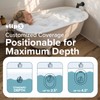 SlipX Solutions Better Soak Adjustable Overflow Drain Cover, Oval, White