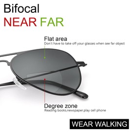 YIMI 2 Pairs Bifocal Reading Glasses UV400 Outdoor Sport Sunglasses Computer Blue Light Blocking Tinted Glasses for Men Women(Black+Brown, 3.50, multiplier_x)