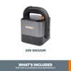 WORX WX030L.9 20V Power Share Cordless Cube Vac Compact Vacuum,