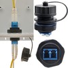LC Connector, CTRICALVER Fibre Coupler LC-UPC Waterproof, 1Pcs IP68 Fibre