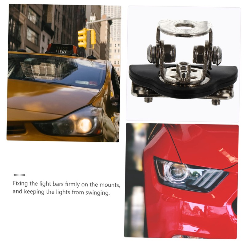 iplusmile 2pcs Light Bar Mounting Brackets Anti Work Light Clamp