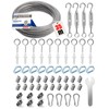 Angooni 65 Pieces Steel Cable Kit, 35 m Stainless Steel