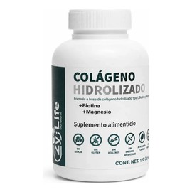 Colágeno Hidrolizado  Biotina  120 Caps Piel Cabello Uñas Sin Sabor