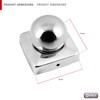 CONNEX HV4322 Post caps NIRO 70x70mm with Ball, 70 x