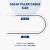53630 Tiller Cable Compatible with Earthquake Rear Tine Tillers 5055