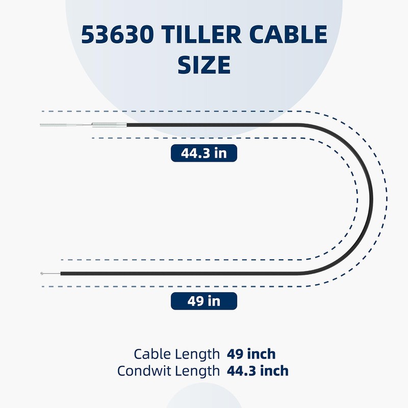 53630 Tiller Cable Compatible with Earthquake Rear Tine Tillers 5055