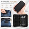 12-Piece Precision Tweezers Set for Electronics Repair – Anti-Static Stainless