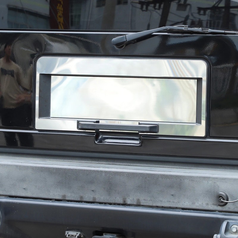 AUG Bright Silver Stainless For Hummer H2 2003-09 Tailgate License