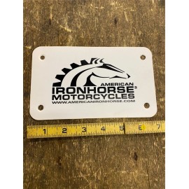 American Ironhorse License Plate Sign Advertising Dealer collectible Chopper!