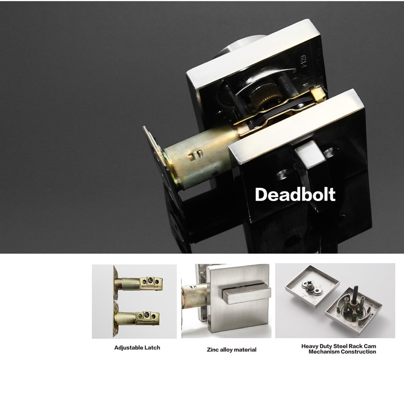 Exterior Door Lock Set with Deadbolt, Front Door Handle Set