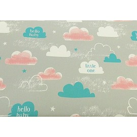 Gift Wrap for Newborn - Hello New Baby - Unisex Wrapping Paper for Boy or Girl - Gender Neutral