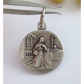 Saint Rita from Cascia Silver Medal - The Patron Saints Medals