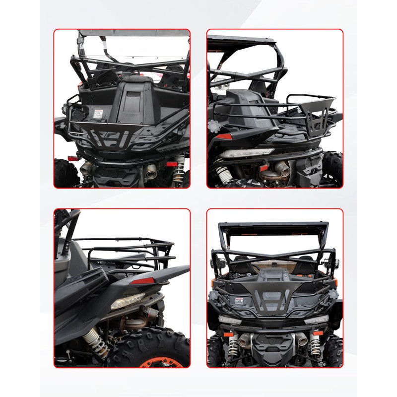 POKIAUTO Cargo Rack for ZForce 950, Heavy Duty Steel Conbined