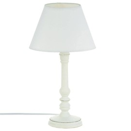 Table lamp - Simple design - Colour distressed WHITE