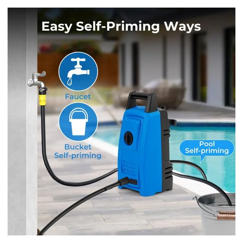 1900 PSI 1.8 GPM Electric High Pressure Washer 4 Quick