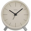 Hama Flores 222229 Radio-Controlled Alarm Clock Analogue Beige Grey without
