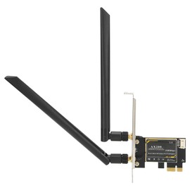 Acouto Tarjeta WiFi 3000Mbps WiFi 6 Bluetooth5.1 PCIe | para AX200 | Tarjeta de Red PCI Express de Doble Banda 5G 2,4G con 2 Antenas | para 10 para para | Inte
