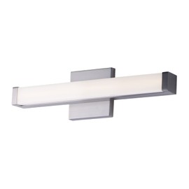 Maxim 52000PC Spec ADA & JA8 Compliant Energy Star Acrylic LED Bath Vanity Bar Wall Mount, 1-Light 12 Watt, 2" H x 18" W, Polished Chrome