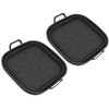 2 PCS Fryer Silicone Basket Nonstick Silicone Pot Fryer Liners