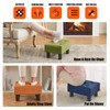 BRIAN & DANY Small Foot Stool, Linen Foot Stools with