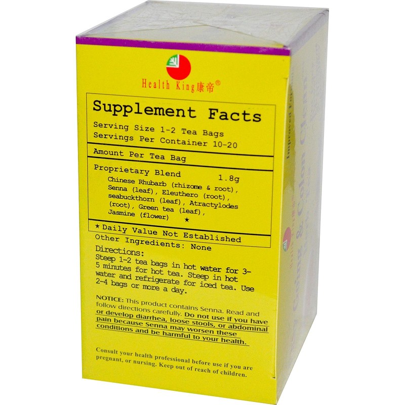 Easy Going and Colon Clean Tea Health King 20 Bag