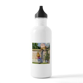 CafePress Alice Meets Humpty Dumpty SQ Stainless Water Bottl 1.0L (34 oz) Stainless Steel Water Bottle